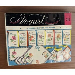 Vin. 1959 An Original Vogart Transfer pattern ‎ A Flower A Day Cross Stitch #215